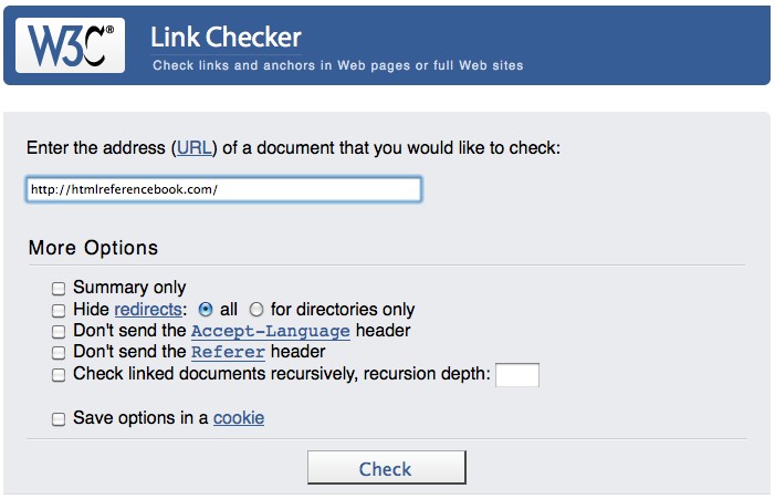  سرویس Link Checker
